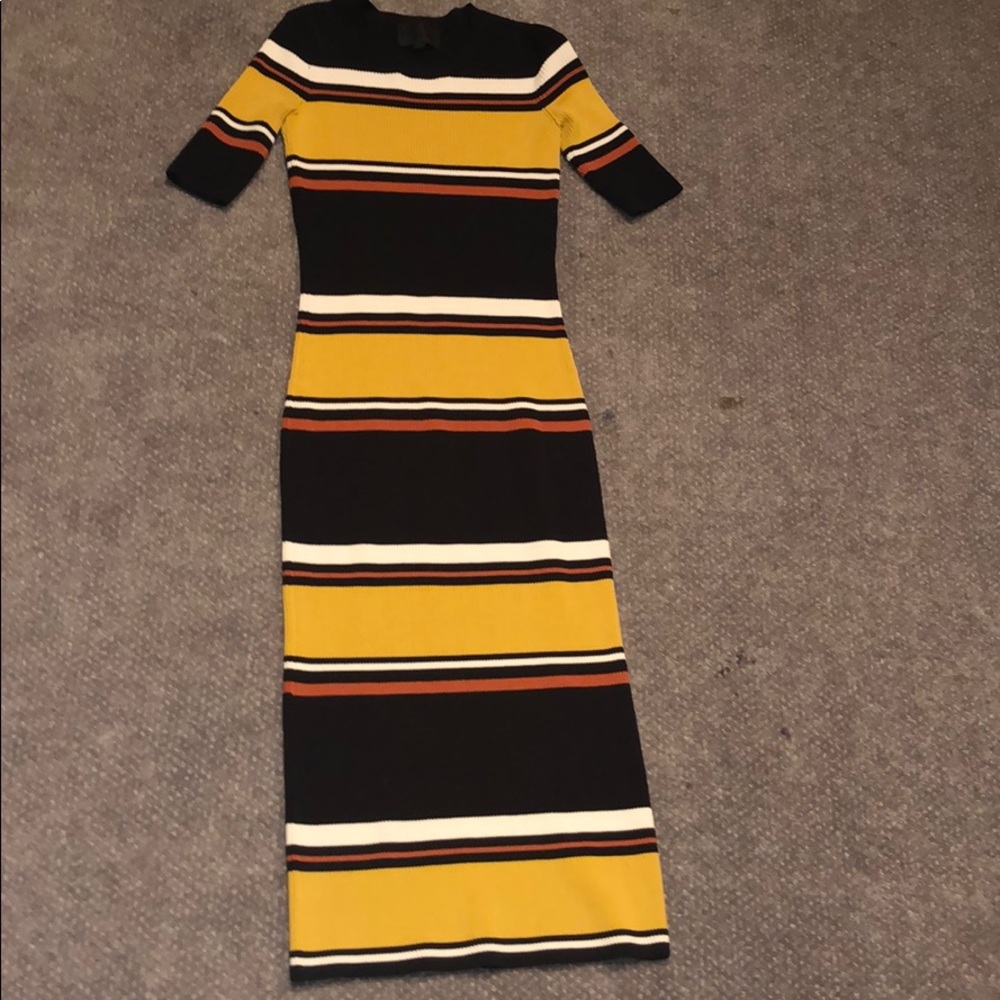Intermix striped midi dress
